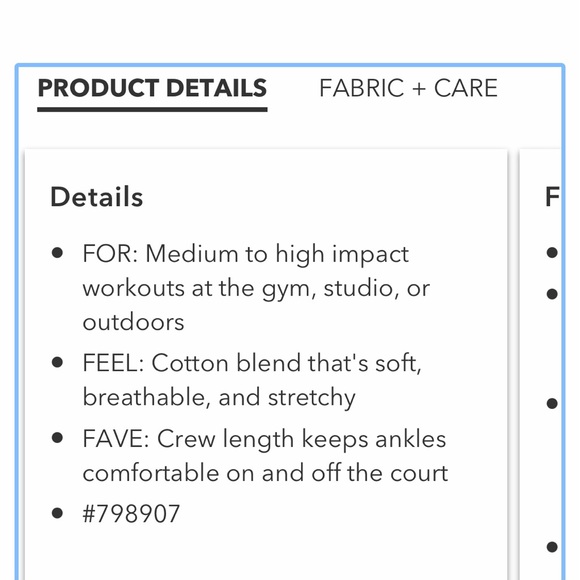 Athleta crew retro tennis socks nwt - Picture 3 of 7